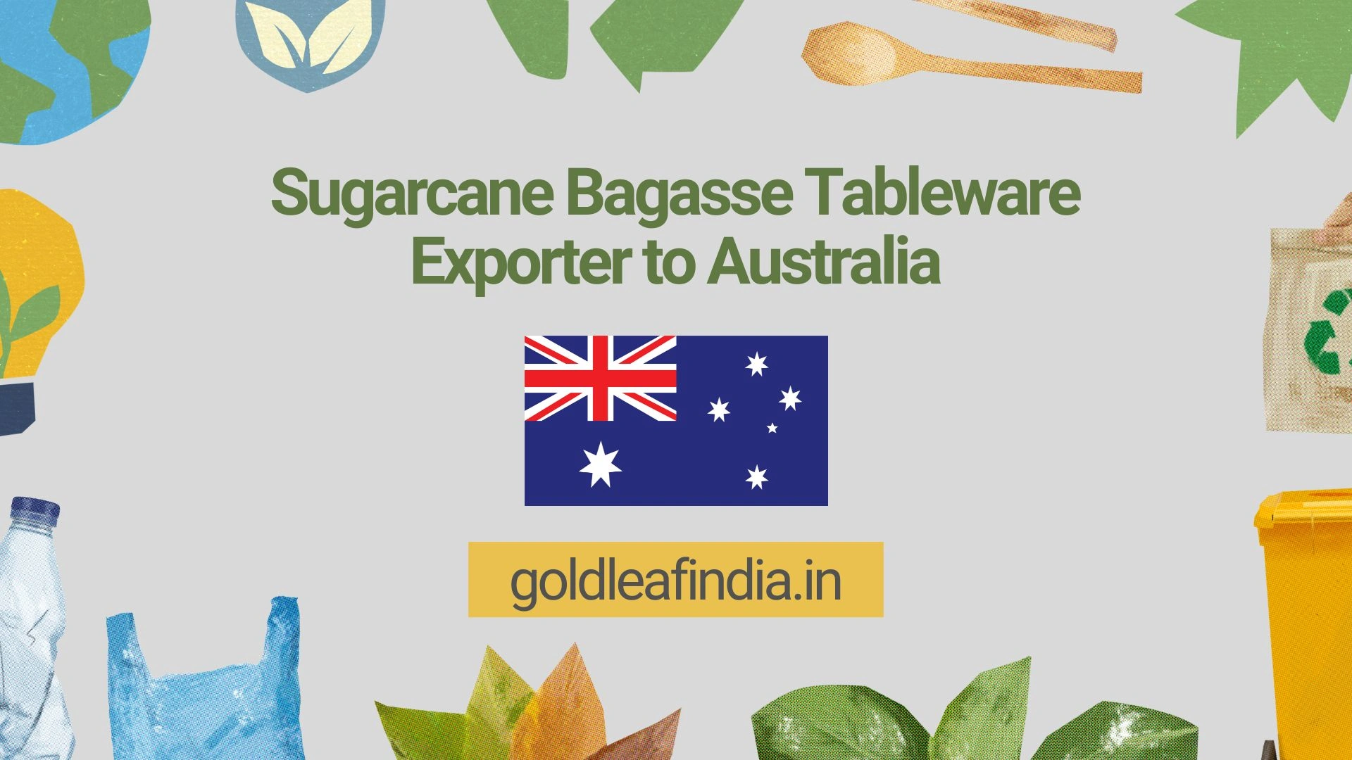 Sugarcane Bagasse Tableware Exporter to Australia