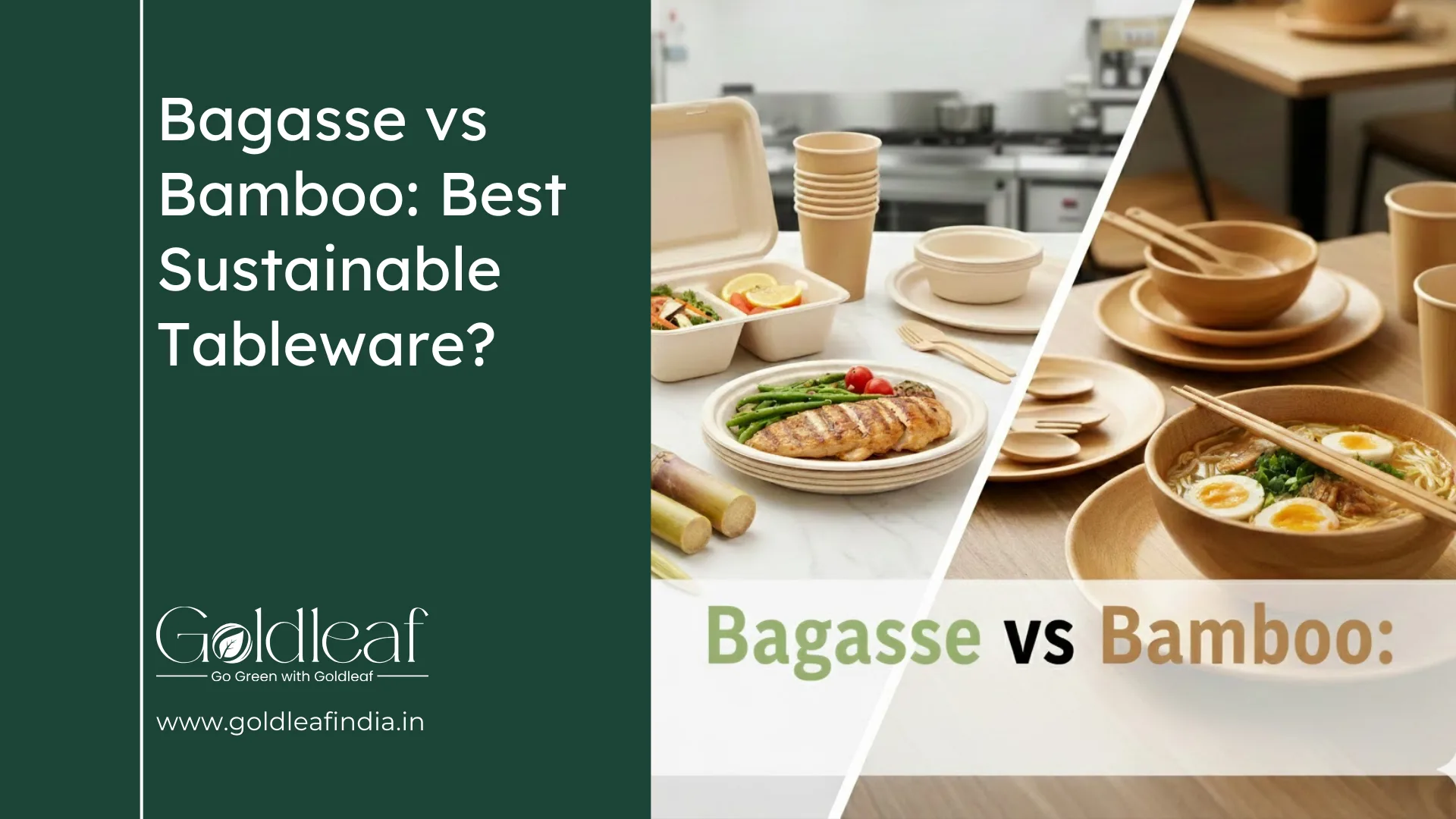 Bagasse vs Bamboo: Best Sustainable Tableware?